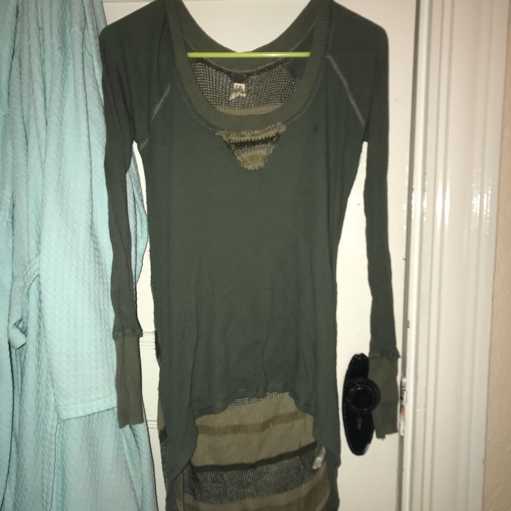 Free People High to Low Blouse